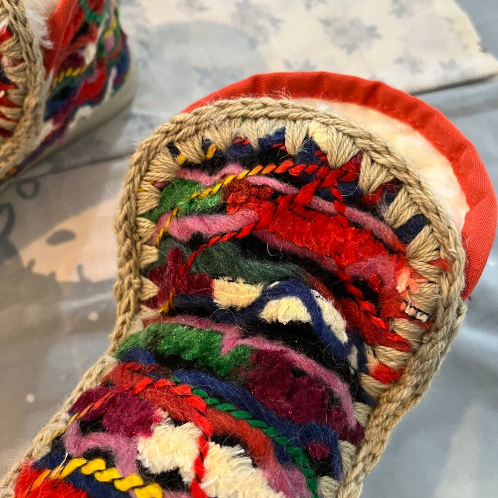 Mou Ethnic Style Woven Snow Boots - Picture 2 of 7